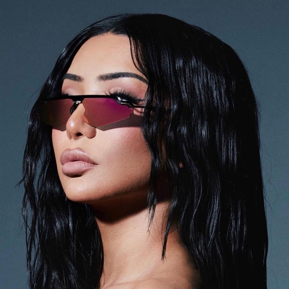 Le Specs Black and Pink Sunglasses